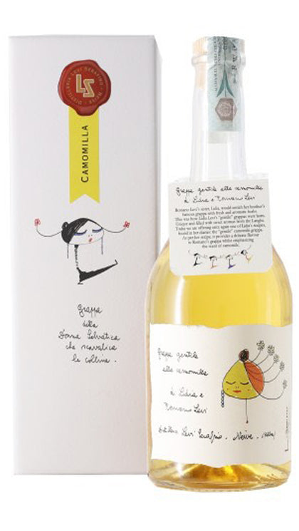 Grappa Gentile alla Camomilla - 2 Anni d'invecchiamento - Astucciato - Romano Levi
