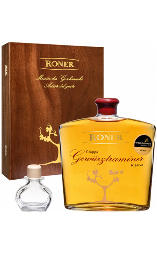 Grappa Roner Gewurztraminer 70cl - Legno