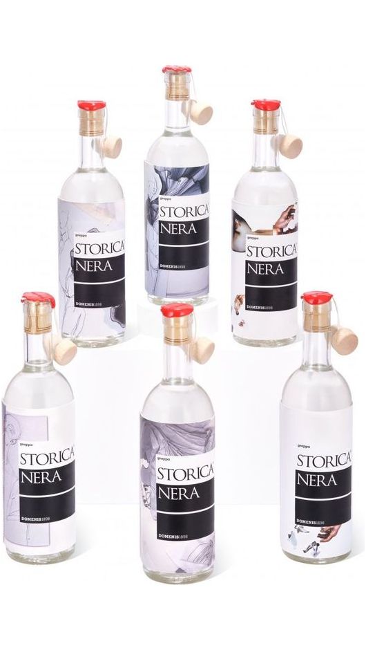 Grappa Storica Nera 50cl - Special Edition Romina Dorigo - Astucciato - Domenis