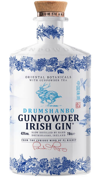 Irish Gin Gunpowder Ceramic Bottle 70cl - The Shed Distillery