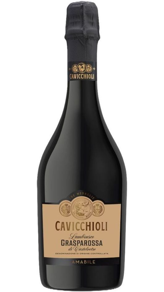 Lambrusco Grasparossa di Castelvetro DOC - Tre Medaglie Amabile - Cavicchioli