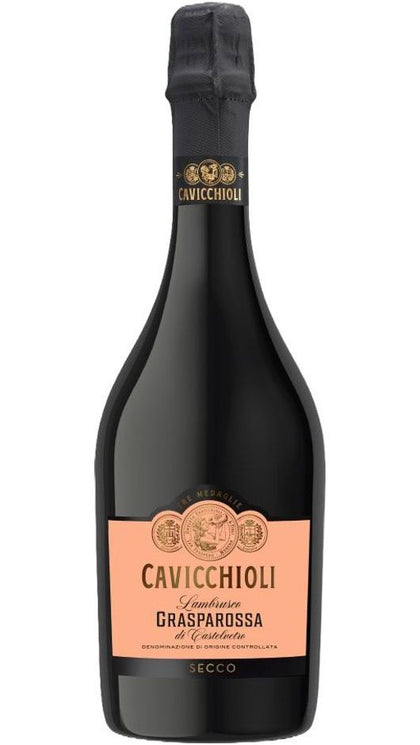 Lambrusco Grasparossa di Castelvetro DOC - Tre Medaglie Secco - Cavicchioli