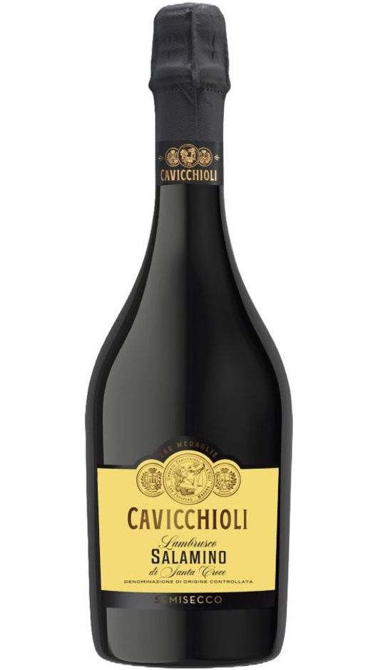 Lambrusco Salamino di Santa Croce DOC - Tre Medaglie Semisecco - Cavicchioli