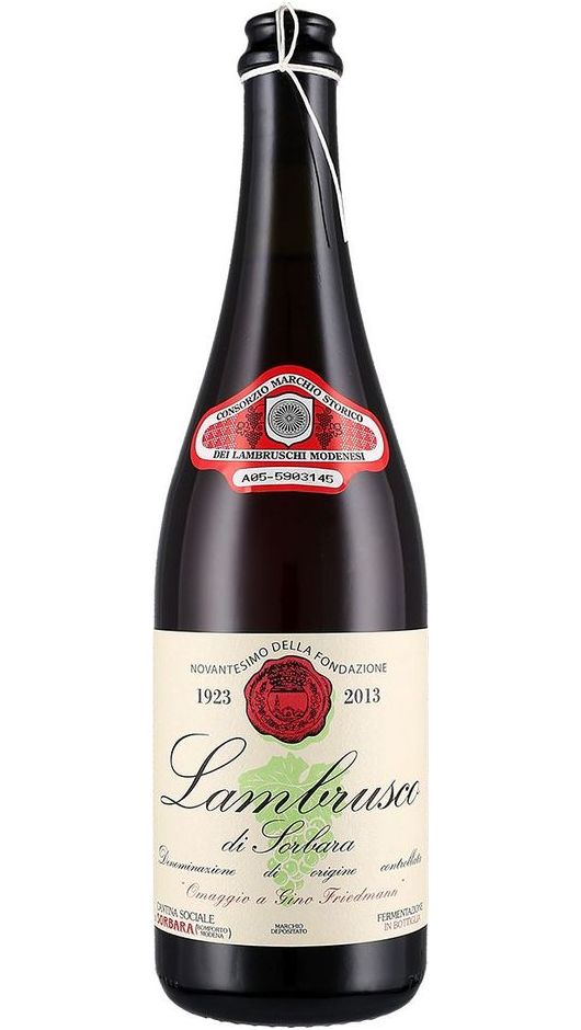 Lambrusco di Sorbara DOC "Omaggio a Gino Friedmann" - Cantina Sorbara