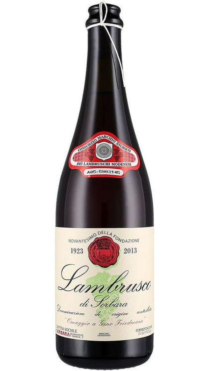 Lambrusco di Sorbara DOC "Omaggio a Gino Friedmann" - Cantina Sorbara