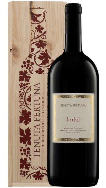 Rosso Maremma Toscana DOC - Lodai - Magnum - Wooden Case - Tenuta Fertuna