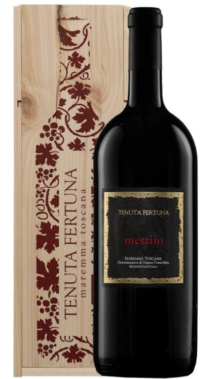Merlot DOC Maremma Toscana - Messiio 6Lt - Wooden Case - Tenuta Fertuna