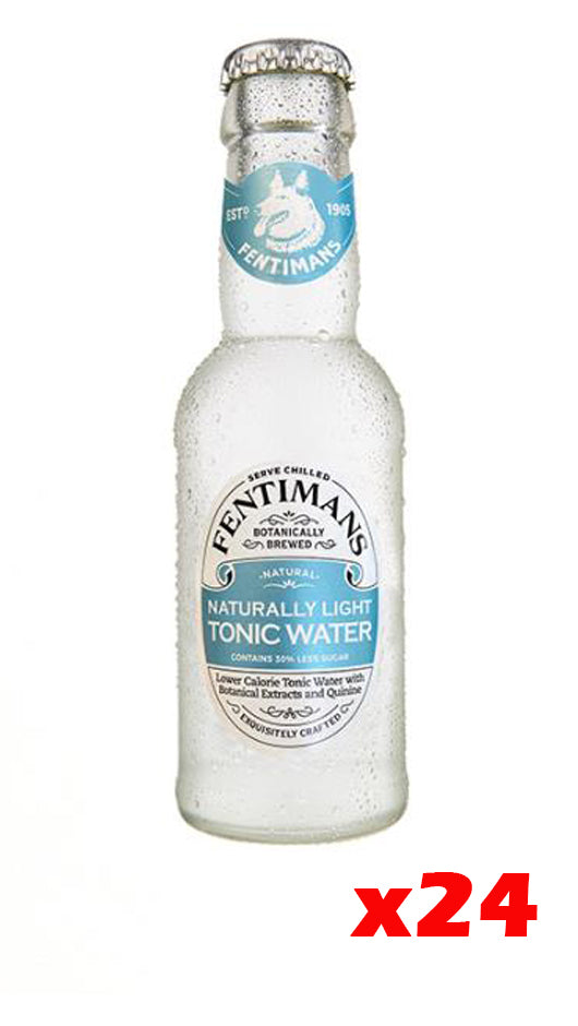 Naturally Light Tonic Water 200ml - Verpackung da 24 Flaschen - Fentimans