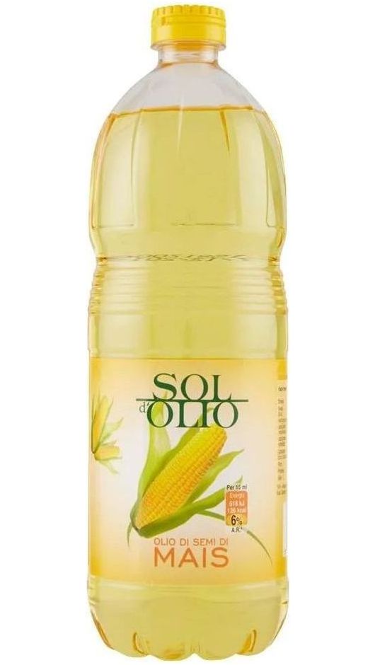 Olio Di Mais 1Lt - PET - Confezione Da 12 Bottiglie - Sol D'Olio