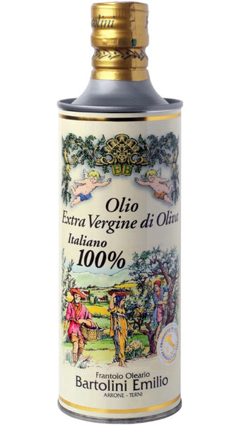 Olio Extra Vergine Di Oliva 100cl - Angeli - Banda Stagnata Latta - Frantoio Bartolini