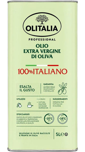 Olio Extravergine Di Oliva 100% Italiano - Latta 5Lt - Olitalia
