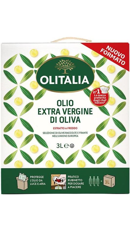 Olio Extravergine Di Oliva 3Lt - Bag In Box - Olitalia