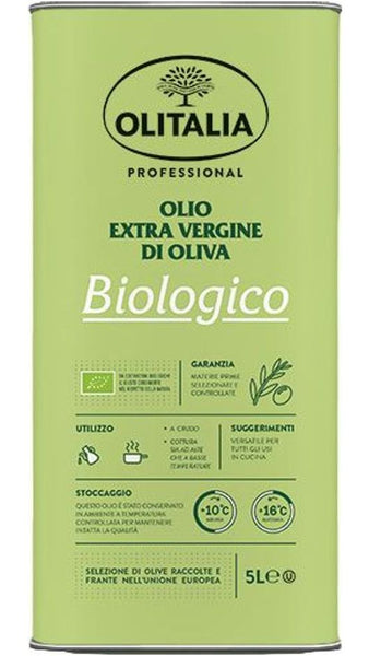 Olio Extravergine Di Oliva Biologico - Latta 5Lt - Olitalia