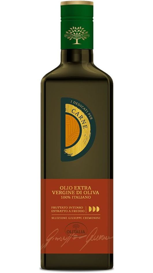 Olio Extravergine Di Oliva Carne 100% Italiano 500ml - Olitalia