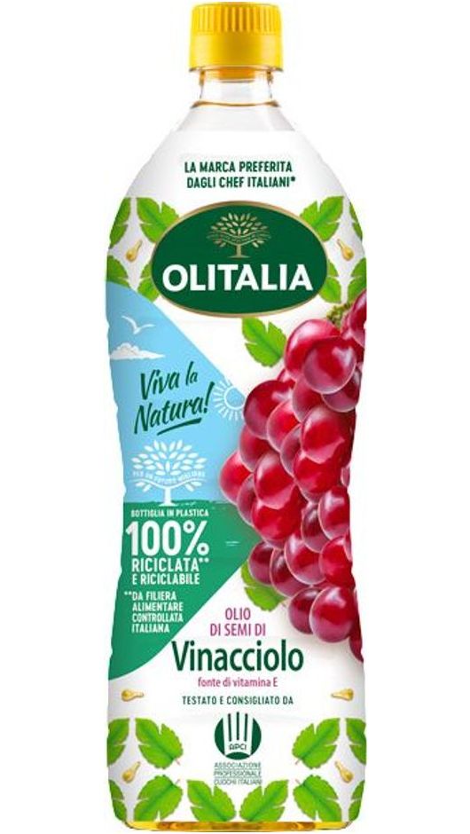 Olio Vinacciolo 1Lt - PET - Confezione Da 12 Bottiglie - Olitalia