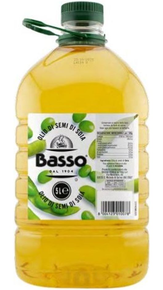 Olio di Semi di Soia OGM Pet 5Lt - Frantoio Basso