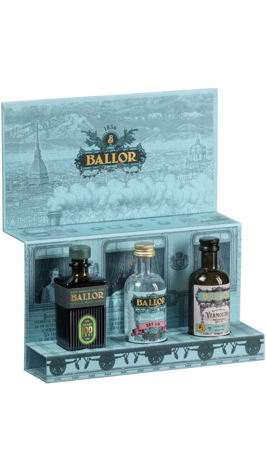 Ballor Grand Tour - Ballor Gin 5cl, Ballor Amaro 100 5cl, Ballor Vermouth 5cl - Bonollo