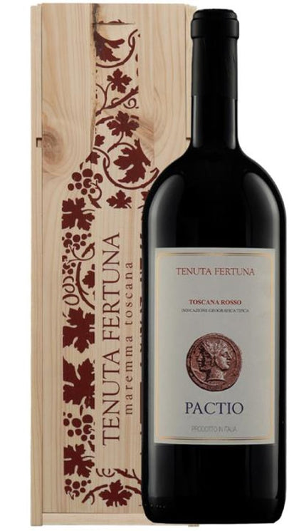 Toscana Rosso IGT - Pactio - Magnum - Wooden Case - Tenuta Fertuna