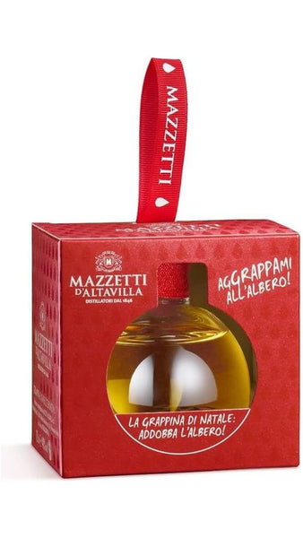 Pallina "Merry Grappa" - Grappa Invecchiata 10cl - Mazzetti