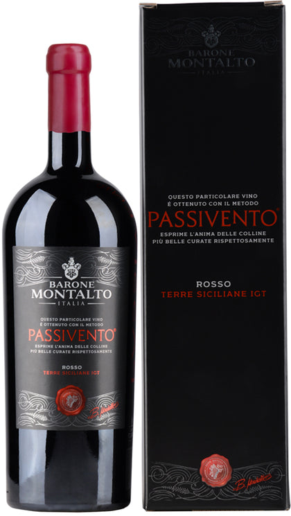 Passivento Rosso Terre Siciliane IGT - Jeroboam - Eingepackt - Barone Montalto