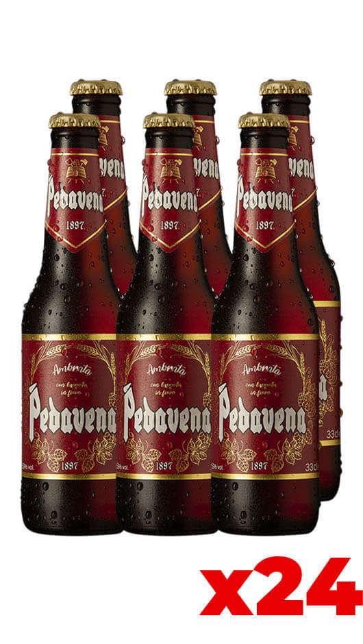 Pedavena Ambrata 33cl - Kiste von 24 Flaschen