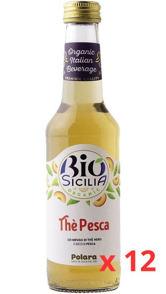 Polara Thè Pesca Bio Sicilia - Confezione cl. 28 x 12 Bottiglie