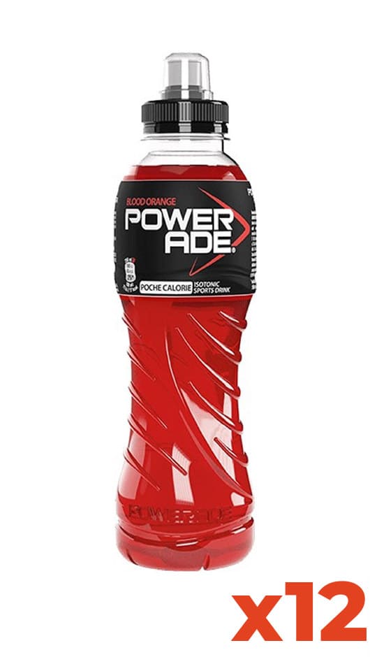 Powerade Blood Orange - Pet - Verpackung 50cl x 12 Flaschen