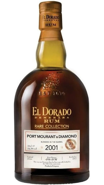Rum Demerara Port Mourant & Enmore 1998 70cl - El Dorado