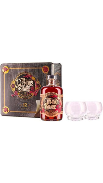 Rum The Demon's Share 12Yo Gift Glass Pack 70cl - Astucciato - The Demon's Share