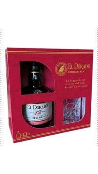 Rum 12 yo Glass Pack 70cl - El Dorado