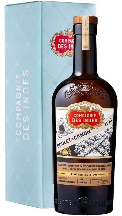 Rum Boulet De Canon N° 15 Panama & Nicaragua 70cl - Astucciato - Compagnie Des Indes