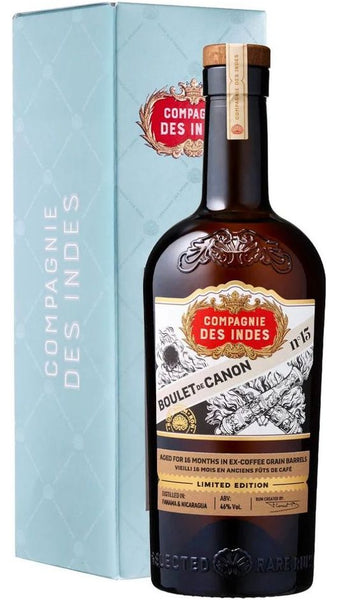 Rum Boulet De Canon N° 15 Panama & Nicaragua 70cl - Astucciato - Compagnie Des Indes