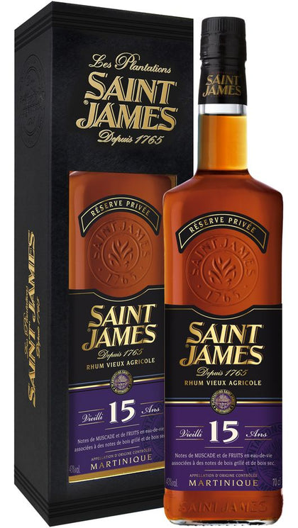 Rum Dark 70cl - Vieuex 15 Years - Saint James