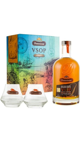 Rum VSOP 70cl Glass Pack - Damoiseau