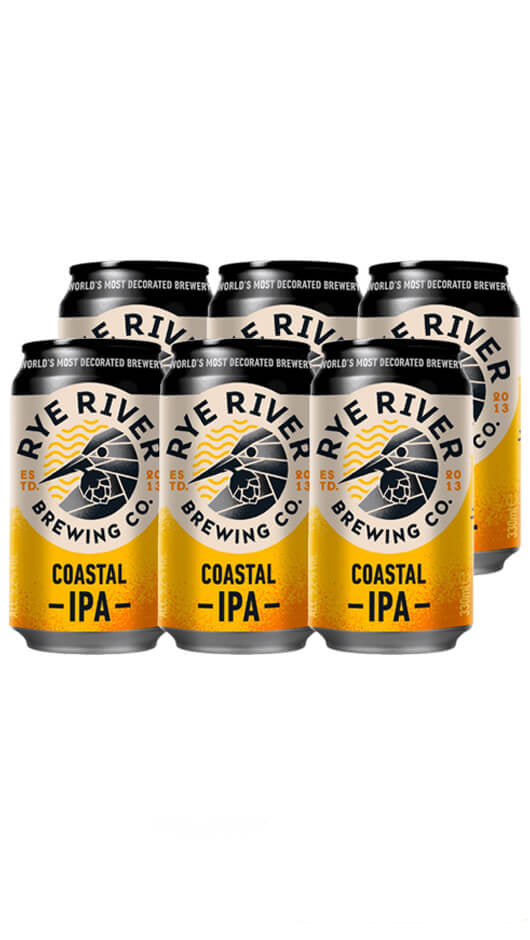 Rye River Coastal IPA 33cl - Kiste von 12 Dosen