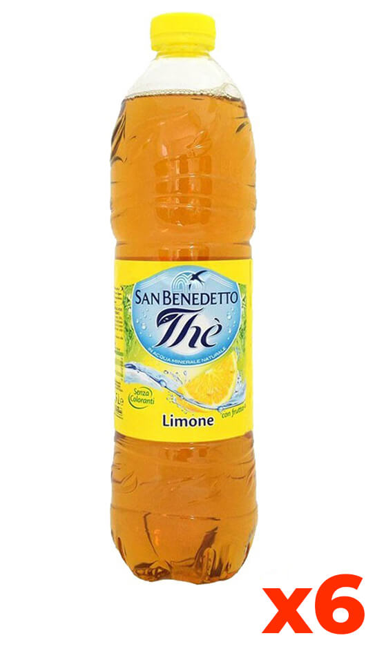 Sanbenedetto The' Citron - Pet - Emballage lt. 1.5 x 6 Bouteilles