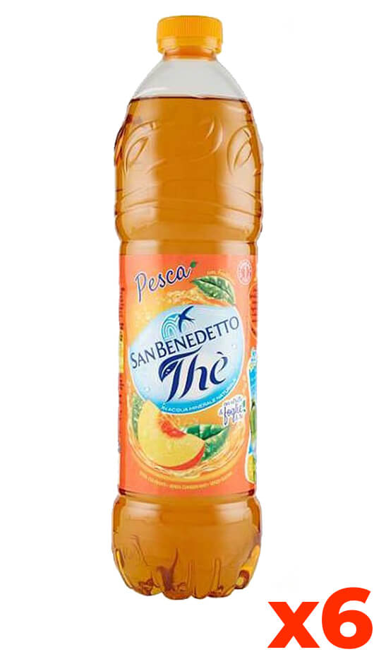 San Benedetto The' Pesca - Pet - Verpackung lt. 1.5 x 6 Flaschen
