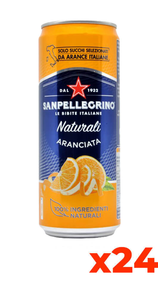 Sanpellegrino Aranciata Dolce - Emballage cl. 33 x 24 Boîtes Sleek