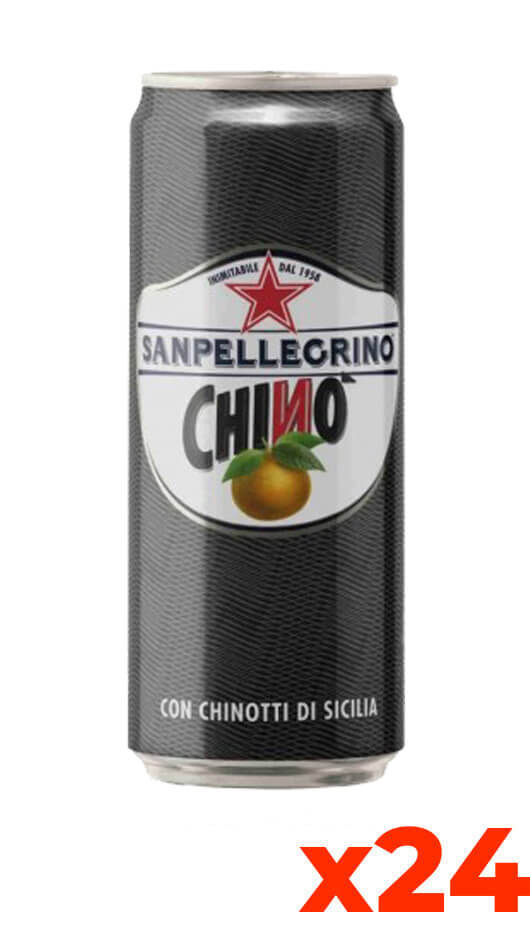 Sanpellegrino Chino' - Confezione cl. 33 x 24 Lattine Sleek