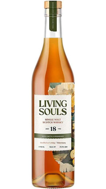 Scotch Whisky 18yo Ledaig Single Malt 70cl - Living Souls