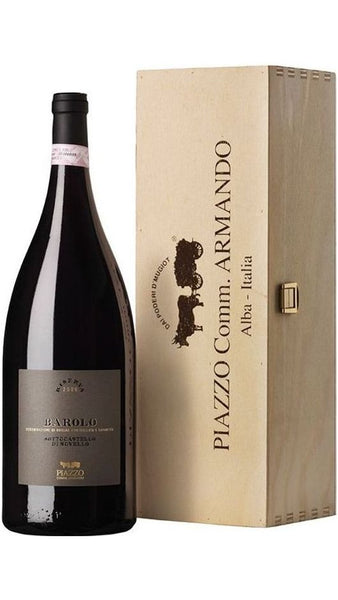 Barolo Riserva DOCG - Sottocastello di Novello - Jeroboam in Cassa Legno - Piazzo Comm. Armando