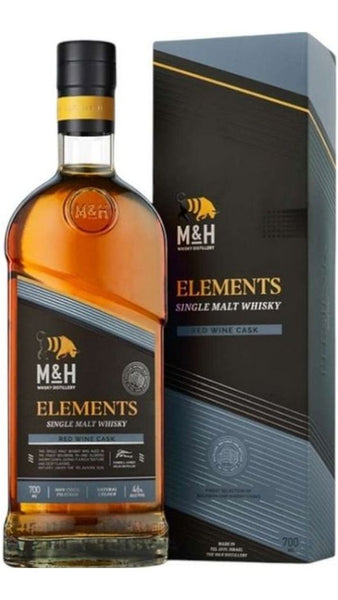 Single Malt Whisky 70cl - Elements Red Wine Cask - Astucciato - M&H Distillery