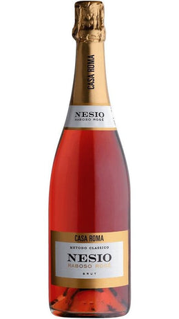 Spumante Rosé Metodo Classico 36 Mesi (pink cork) - Casa Roma - Nesio - Without Label - DAMAGED LABEL - Casa Roma