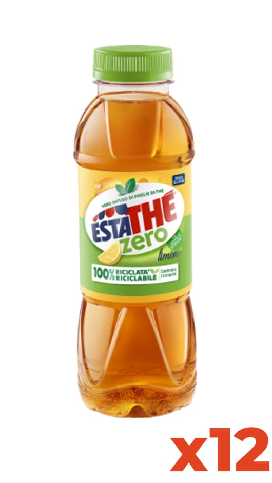Estathe Limone - Pet - Confezione lt. 0,40 x 12 Bottiglie – Bottle of Italy