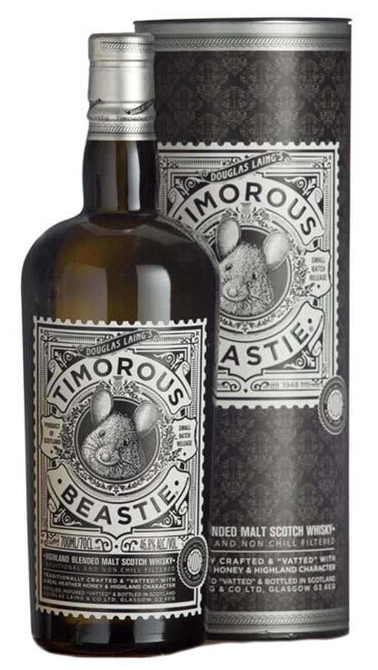 Timorous Beastie Highland Blended Malt Scotch Whisky - 70cl - Boxed ...