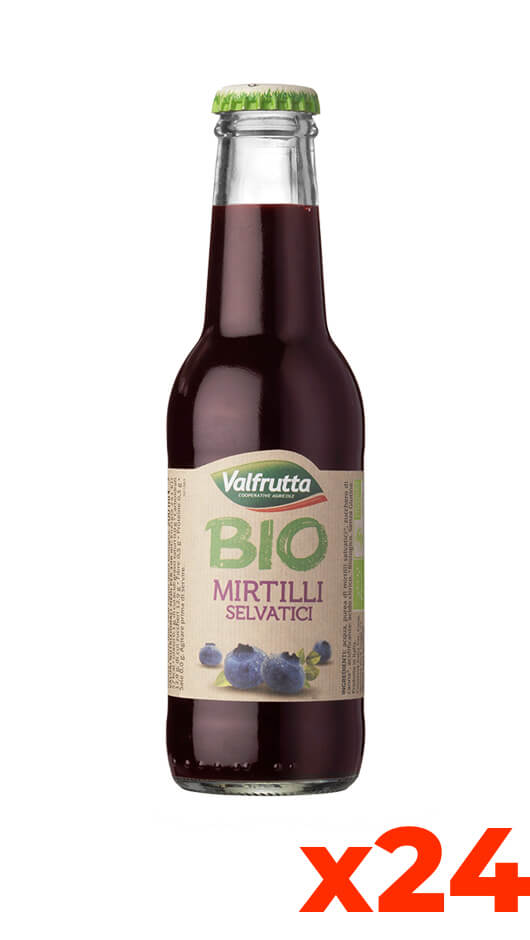 Valfrutta Bio Mirtillo - Verpackung cl. 20 x 24 Flaschen