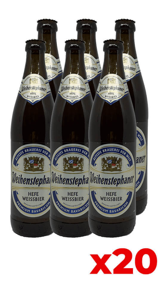 Weinhenstephaner Hefe Weissbier 50cl - Kiste von 20 Flaschen