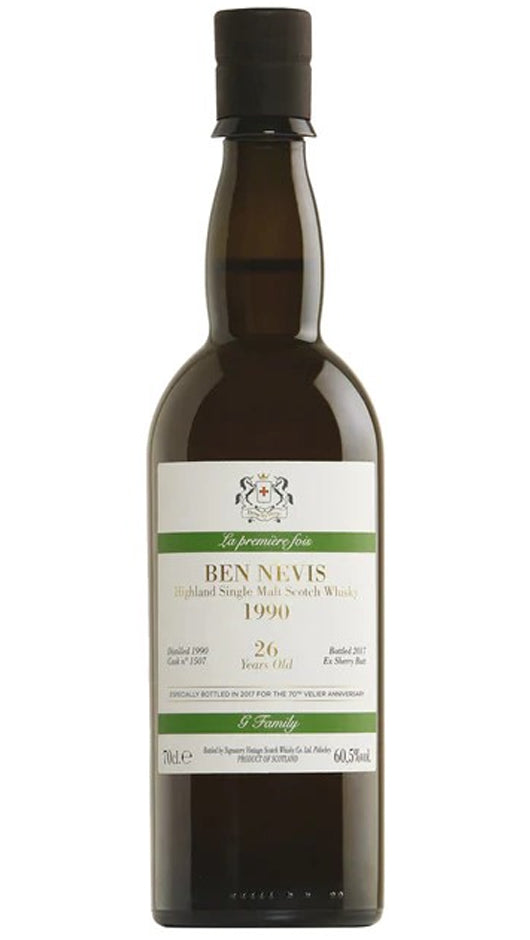 Whisky Ben Nevis Signatory 26 Years 1990 Sherry Cask 70° Anniversario 70cl