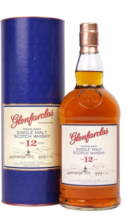 Whisky Glenfarclas 12 Years 100cl - Tubo
