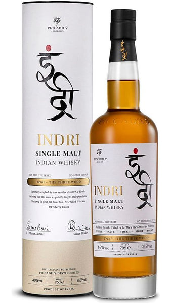 Whisky Single Malt Trini Indian 70cl - Tubo - Indri